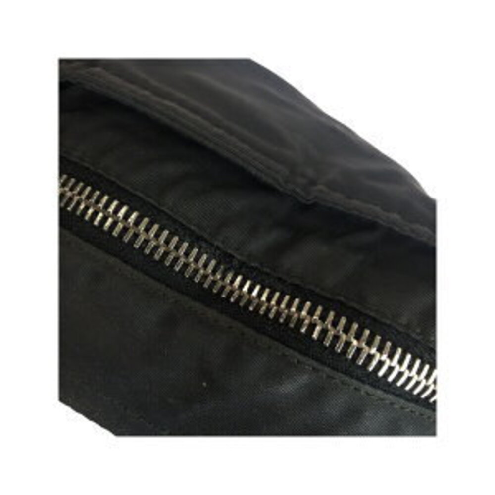 Prada black triangular nylon Bag Tessuto logo Shoulder plate - Picture 4 of 10